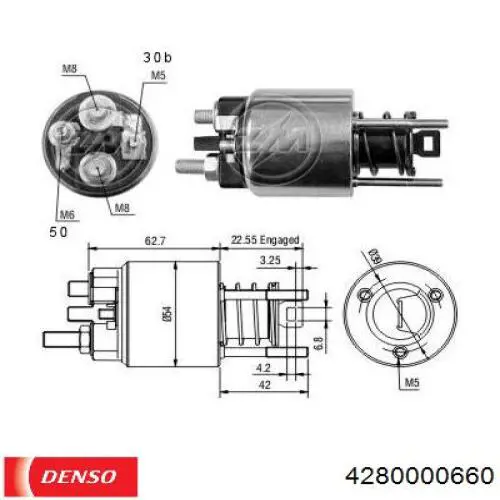 4280000660 Denso Стартер автомобиля