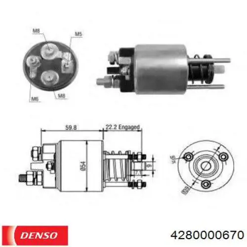 Стартер 4280000670 Denso