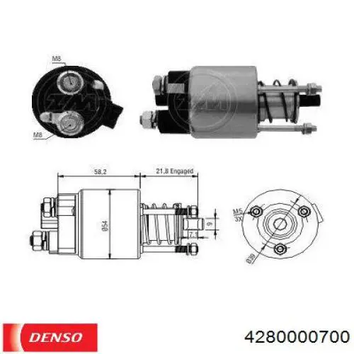 Стартер 4280000700 Denso