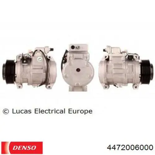 Компрессор кондиционера 4472006000 Denso