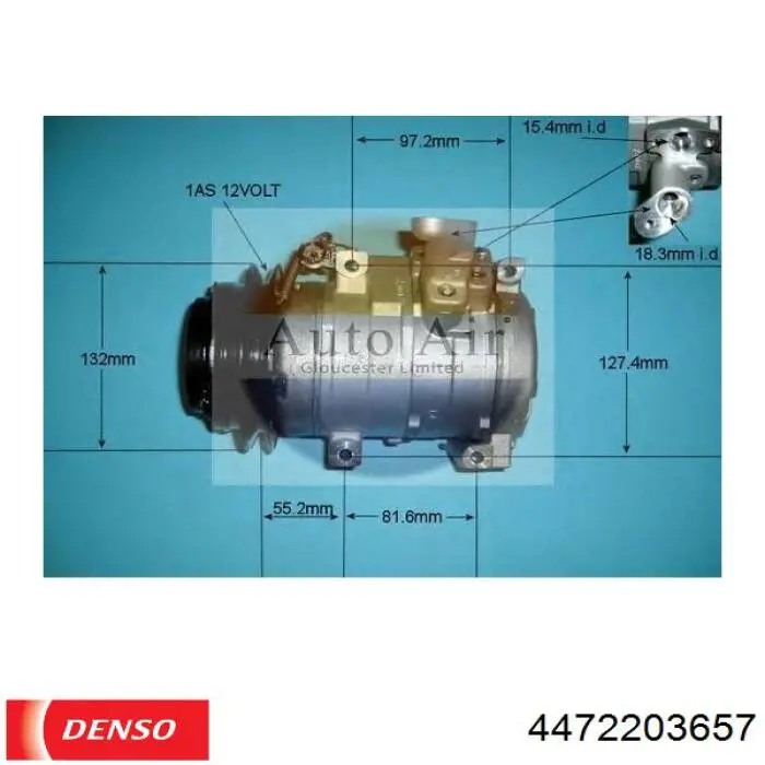 Компрессор кондиционера 4472203657 Denso