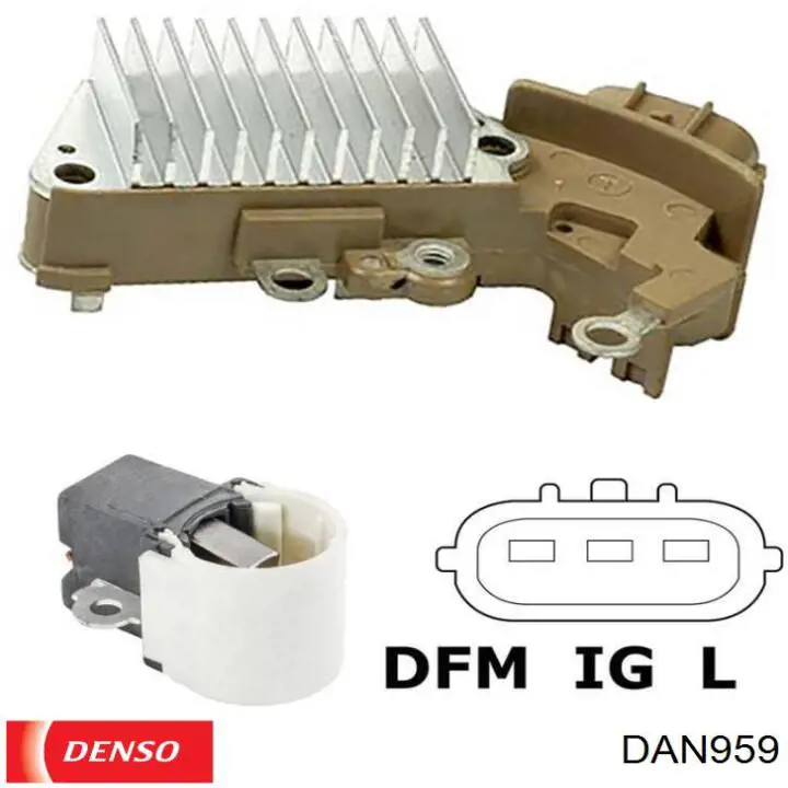 Генератор автомобиля Denso DAN959