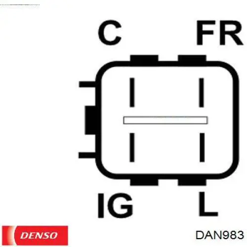 DAN983 Denso Генератор автомобильный