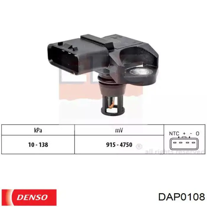 DAP0108 Denso Датчик давления воздуха