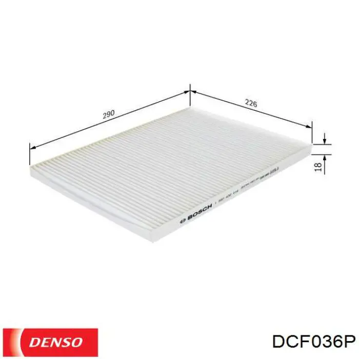 Купить DCF036P Denso Фильтр салона угольный