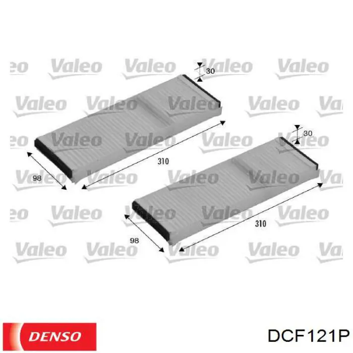 DCF121P Denso фильтр салона