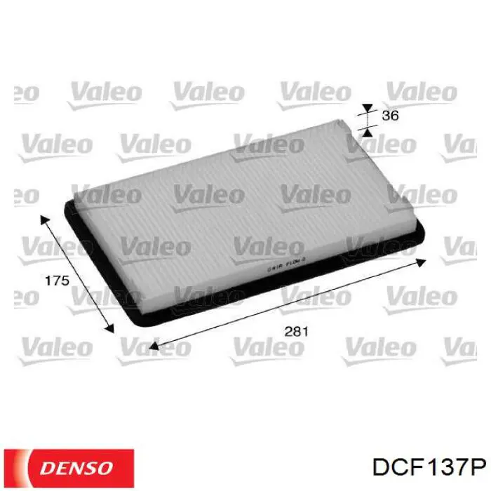 Фильтр воздушный отопителя Denso DCF137P цена, от 8.51 USD