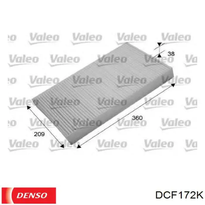 Купить DCF172K Denso Фильтр салона угольный