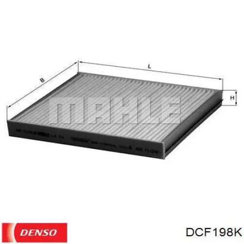 Фильтр воздушный отопителя Denso DCF198K цена, от 11.18 USD