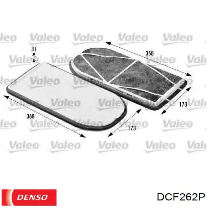 Фильтр салона DCF262P Denso