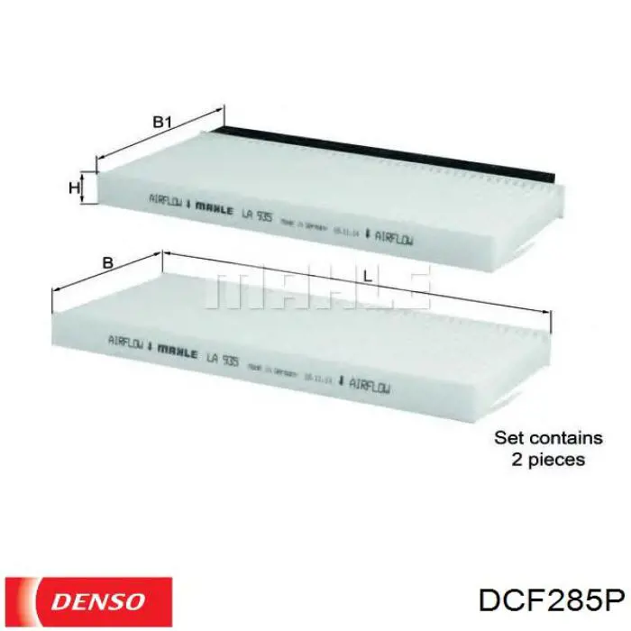 Фильтр салона DCF285P Denso