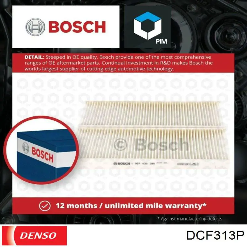 Купить DCF313P Denso Фильтр салона угольный