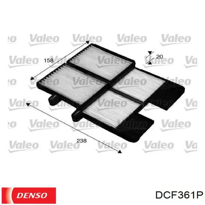 Купить DCF361P Denso Фильтр салона угольный