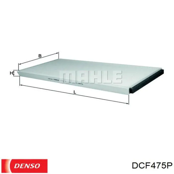 Фильтр воздушный отопителя Denso DCF475P цена, от 17.29 USD