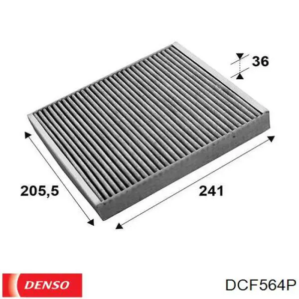Купить DCF564P Denso Фильтр салона угольный