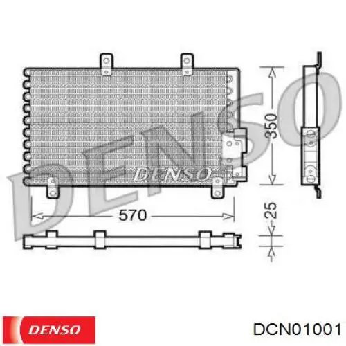 Радиатор кондиционера DCN01001 Denso