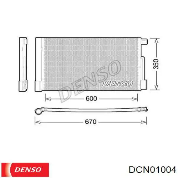 Condensador aire acondicionado DCN01004 Denso