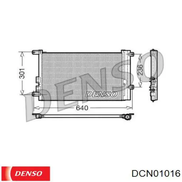 Радиатор кондиционера DCN01016 Denso