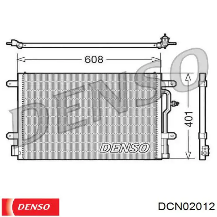 DCN02012 Denso радиатор кондиционера