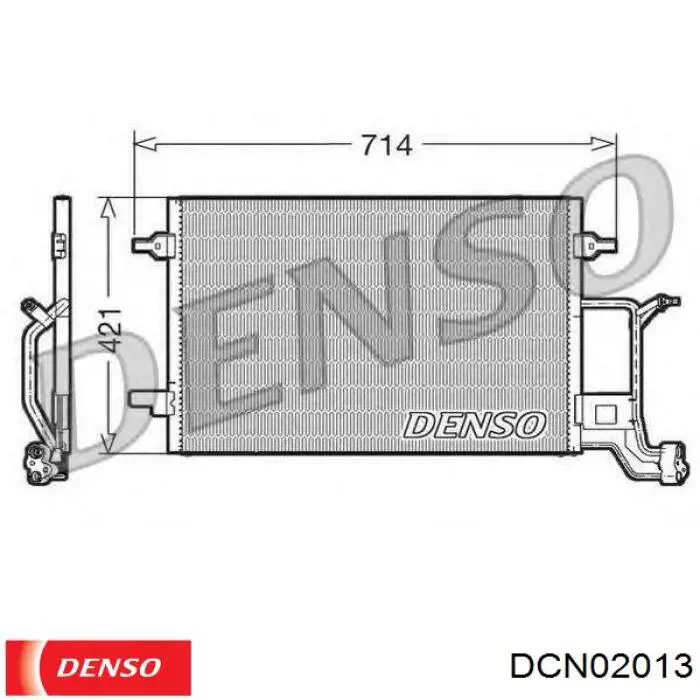 Радиатор охлаждения кондиционера Denso DCN02013