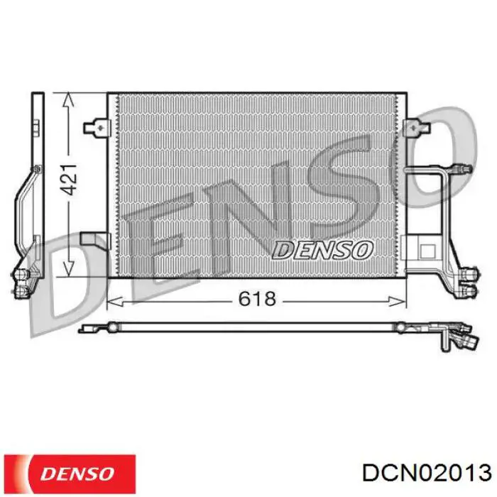 Радиатор кондиционера DCN02013 Denso