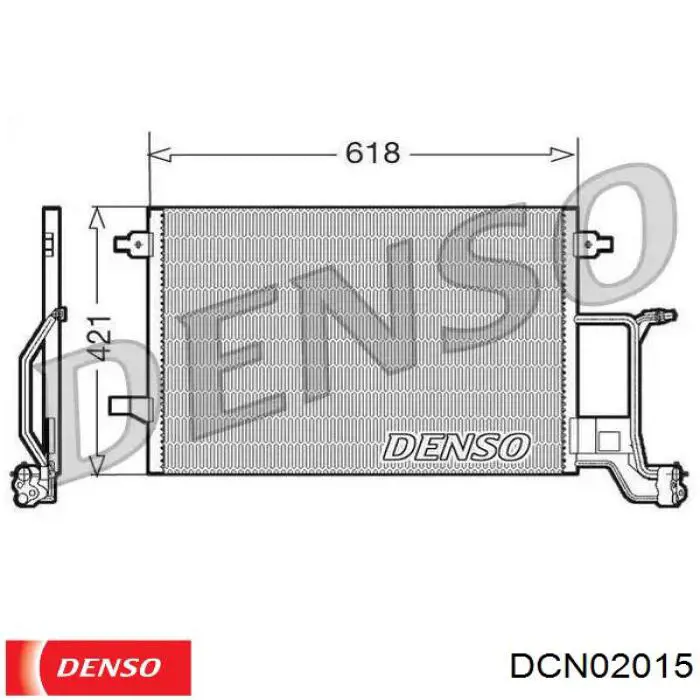DCN02015 Denso радиатор кондиционера