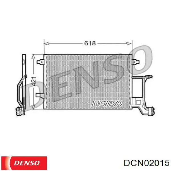 Condensador aire acondicionado DCN02015 Denso