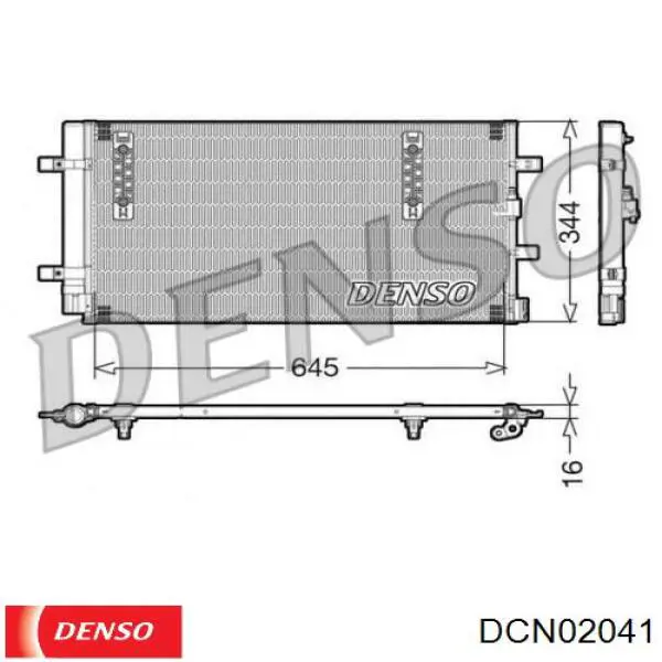 Радиатор кондиционера DCN02041 Denso