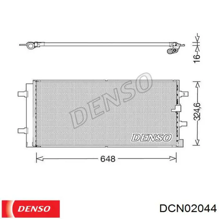 Condensador aire acondicionado DCN02044 Denso