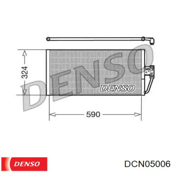 DCN05006 Denso радиатор кондиционера