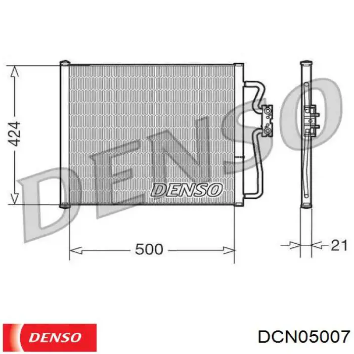 DCN05007 Denso радиатор кондиционера