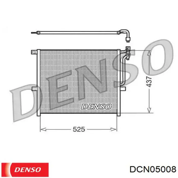 DCN05008 Denso радиатор кондиционера