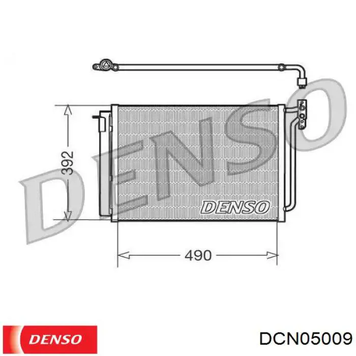 Радиатор кондиционера DCN05009 Denso