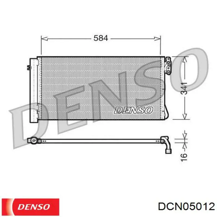 DCN05012 Denso радиатор кондиционера