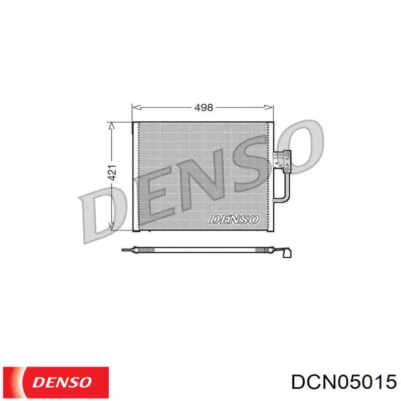 Купить DCN05015 Denso Радиатор системы охлаждения кондиционера