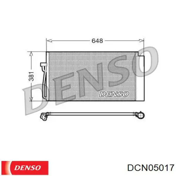 Радиатор кондиционера DCN05017 Denso