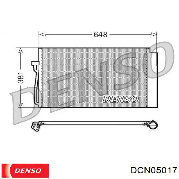 Радиатор кондиционера DCN05017 Denso