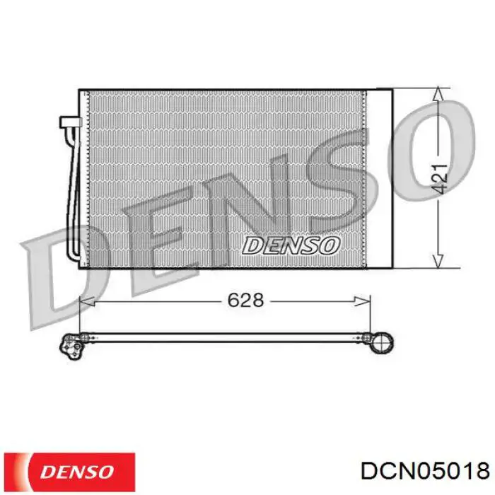 Радиатор кондиционера DCN05018 Denso