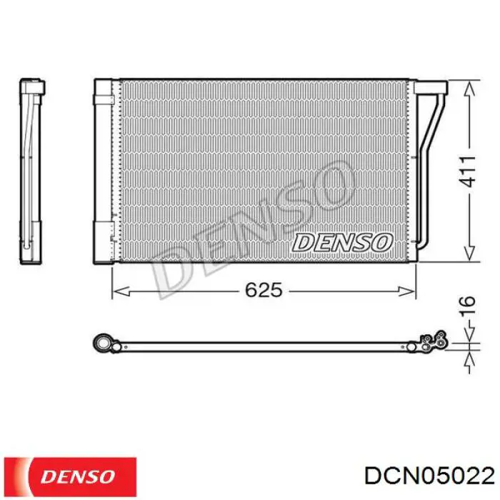 Радиатор кондиционера DCN05022 Denso