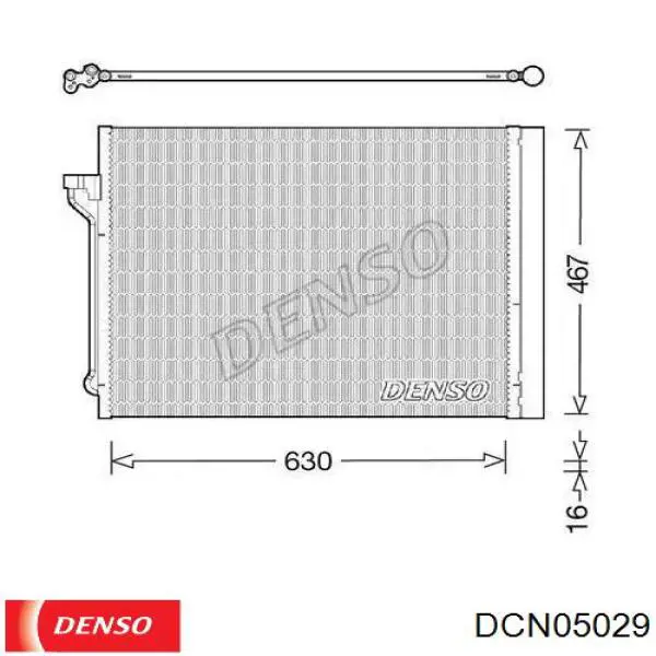 DCN05029 Denso радиатор кондиционера