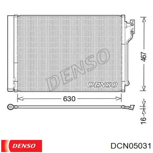 Радиатор кондиционера DCN05031 Denso