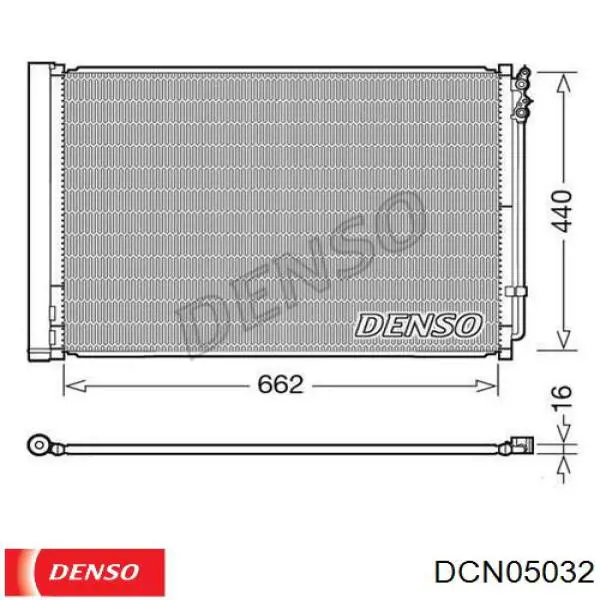 Конденсатор кондиционера Denso DCN05032 цена, от 128.57 USD