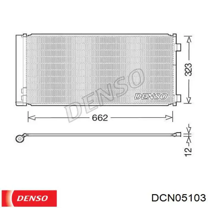 Радиатор кондиционера DCN05103 Denso