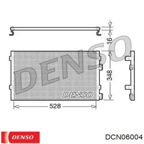 Радиатор кондиционера DCN06004 Denso