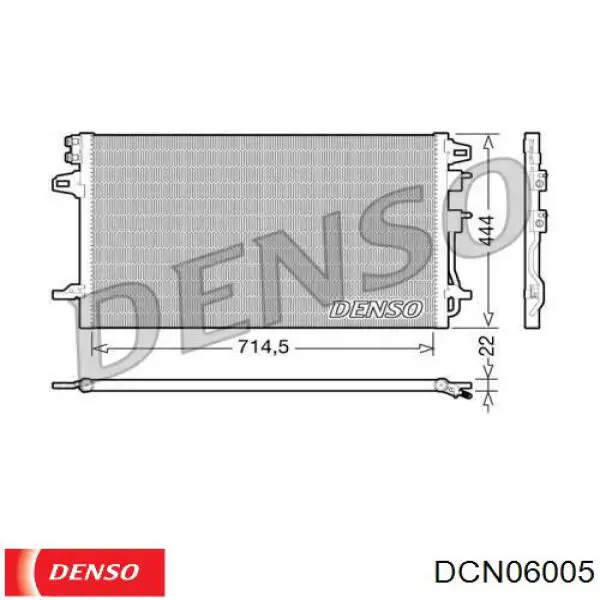 Радиатор кондиционера DCN06005 Denso