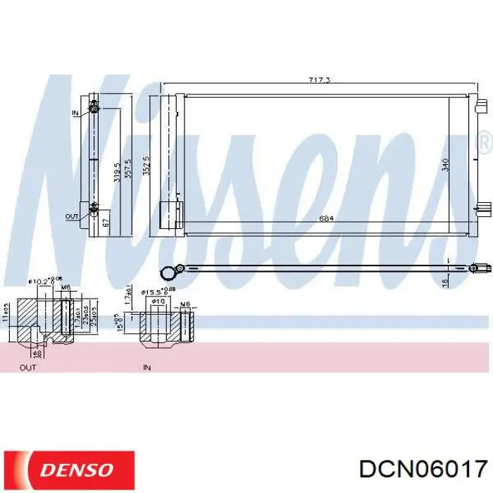 Конденсатор кондиционера Chrysler 51959836 цена, от 105.31 USD