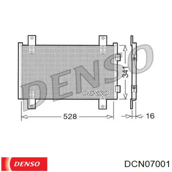 DCN07001 Denso радиатор кондиционера