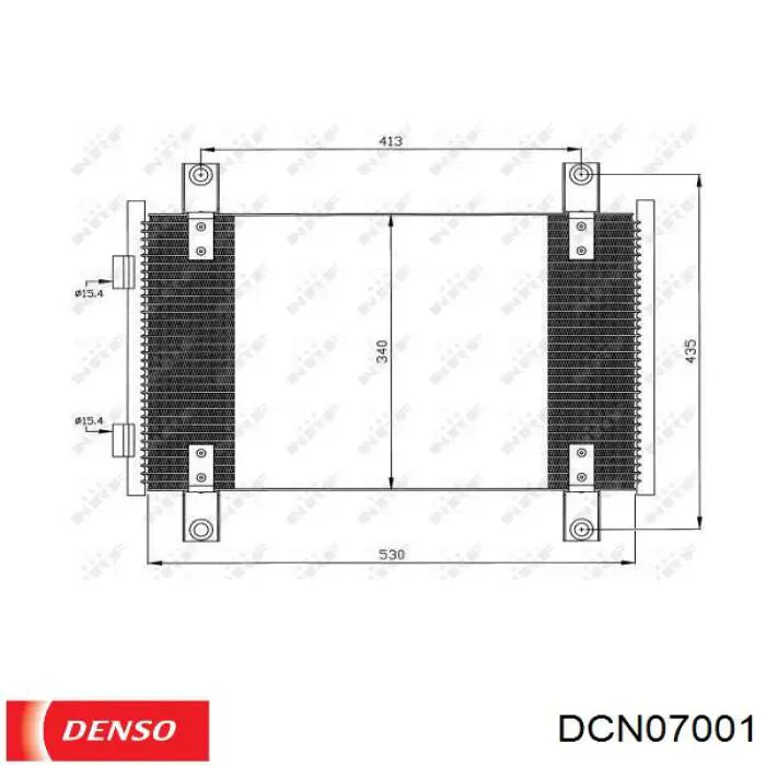 Condensador aire acondicionado DCN07001 Denso