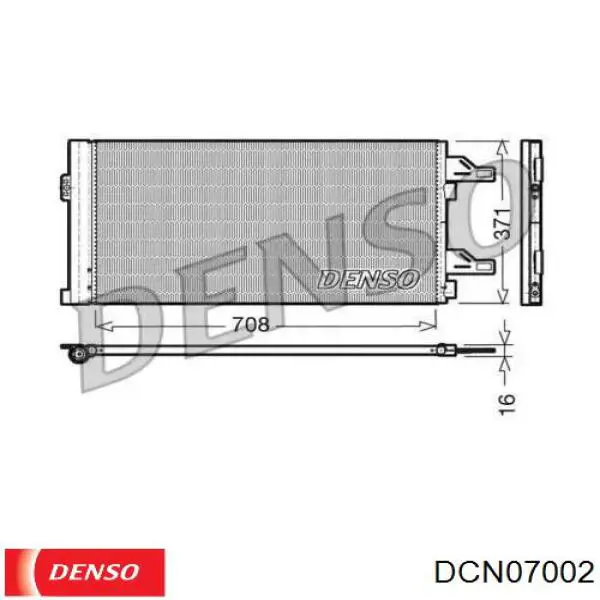 Радиатор кондиционера DCN07002 Denso