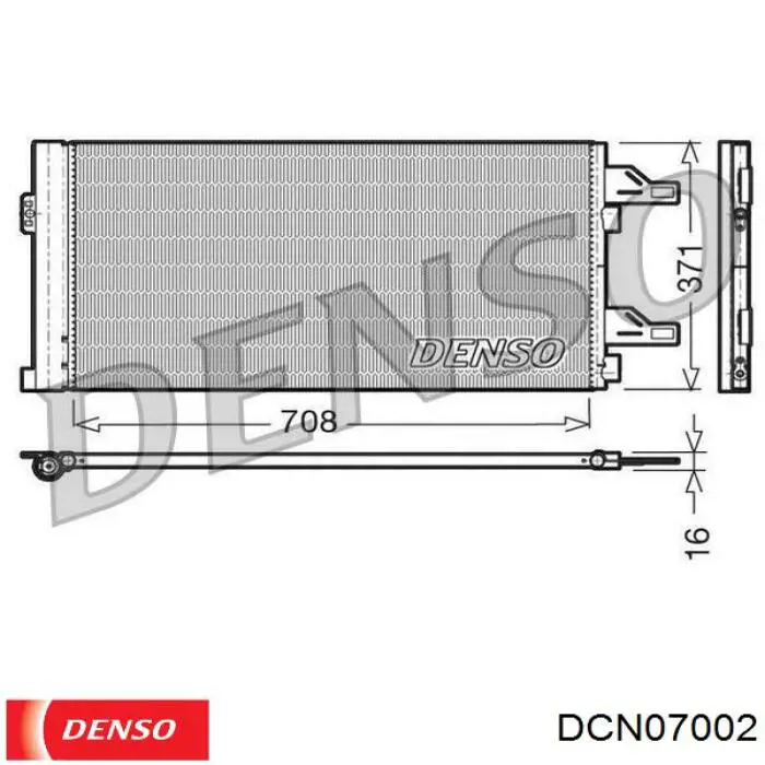 Condensador aire acondicionado DCN07002 Denso